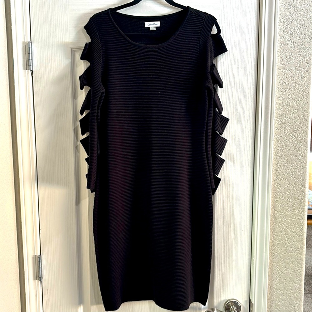 Calvin Klein knit black dress size M